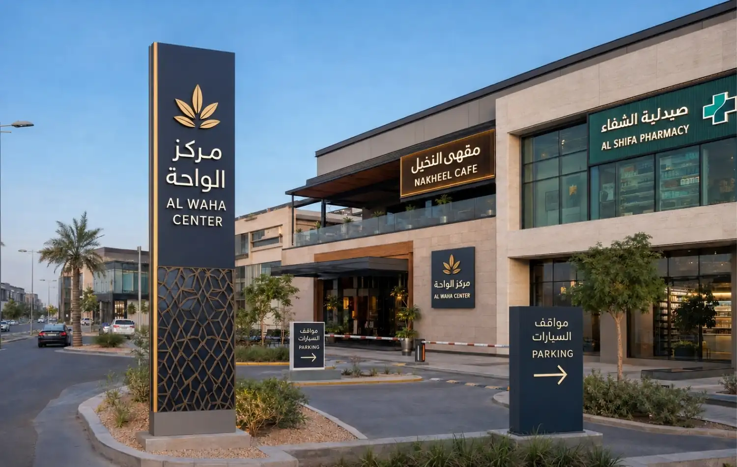 Outdoor Pylon Sign Board